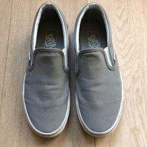 Brand new grey slip on vans!! Up to negotiate